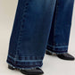Judy Blue - High Waist Palazzo Front Patch Pockets Jeans