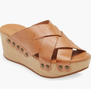 Chocolat Blu - Women Yetta Platform Wedge Slide Sandal