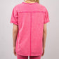 Very J - Washed Stretchy Knit Activewear Top & Shorts