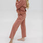 Tea N Rose - Happy Lounge Long Sleeve Top & Wide Leg Set