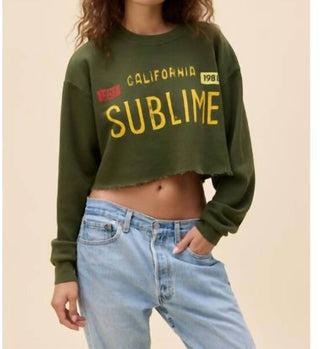 Daydreamer - Sublime License Plate Crop Pullover