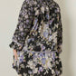 Entro - Floral Print Long Sleeve Mini Dress