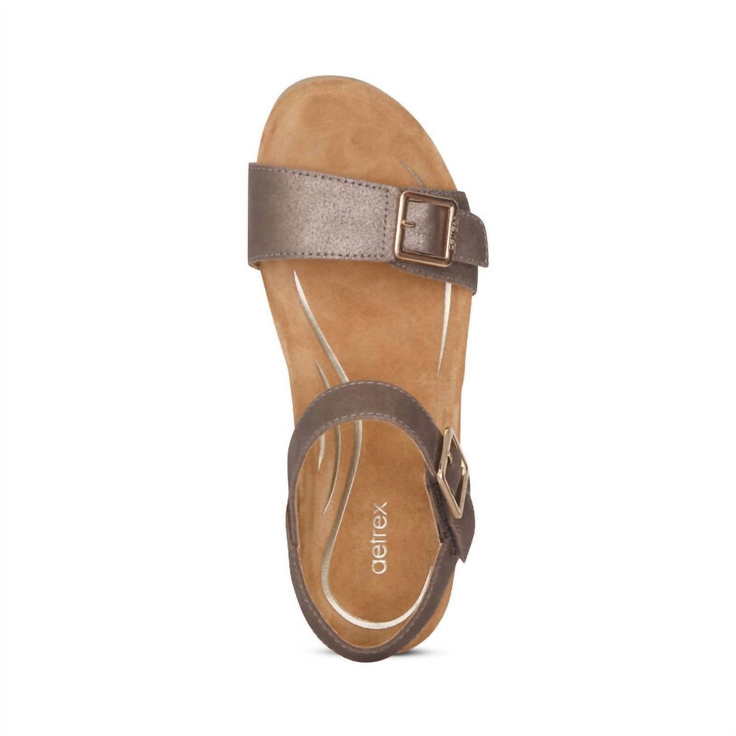 Aetrex - Women's Lexa Cork Strap Wedge Sandal