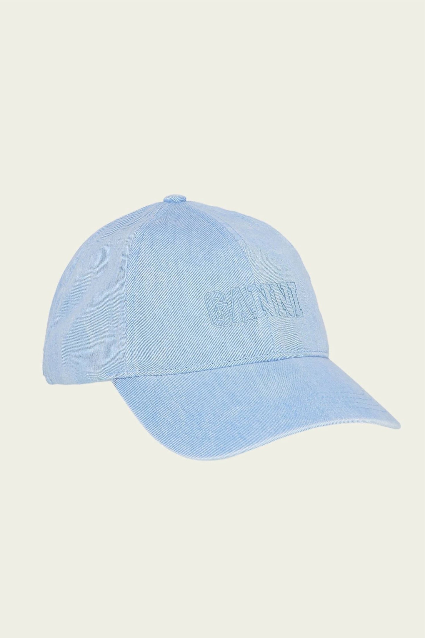 Ganni - Women's Logo Denim Ball Cap
