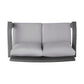 The Contoured All-Weather Wicker Loveseat by Christopher Knight Home