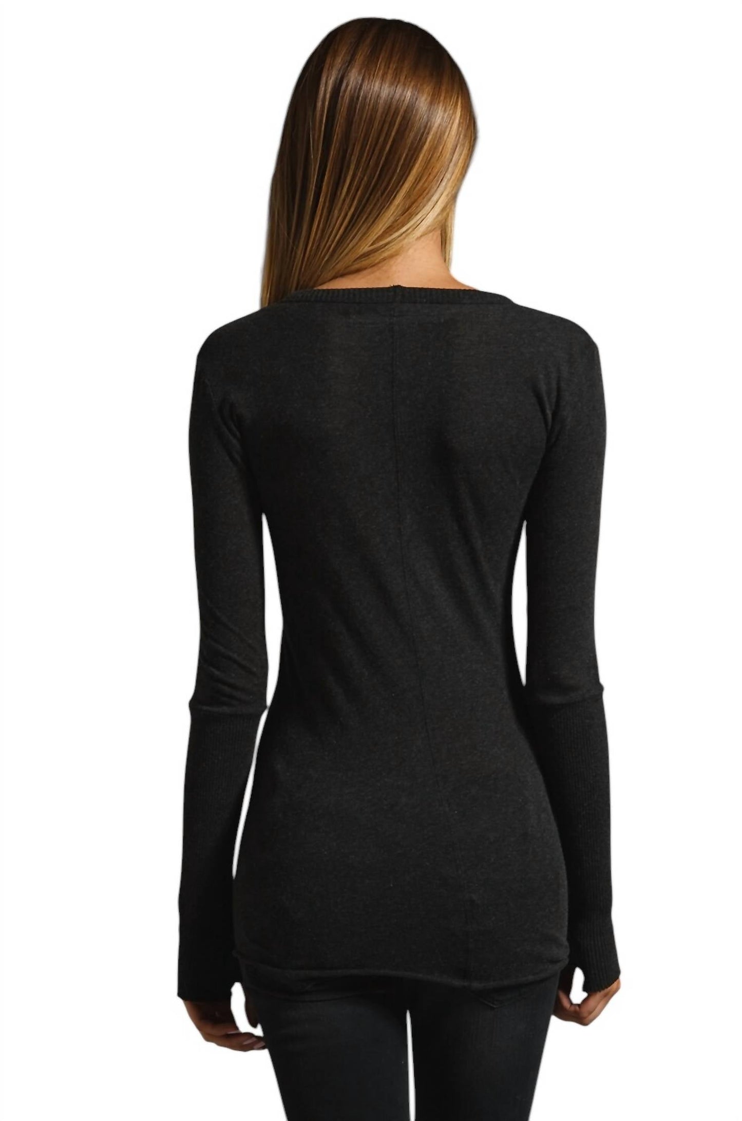 Enza Costa - Cashmere Cuffed Crew Neck Sweater