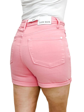 Judy Blue - High Rise Tummy Control Garment Dyed Shorts