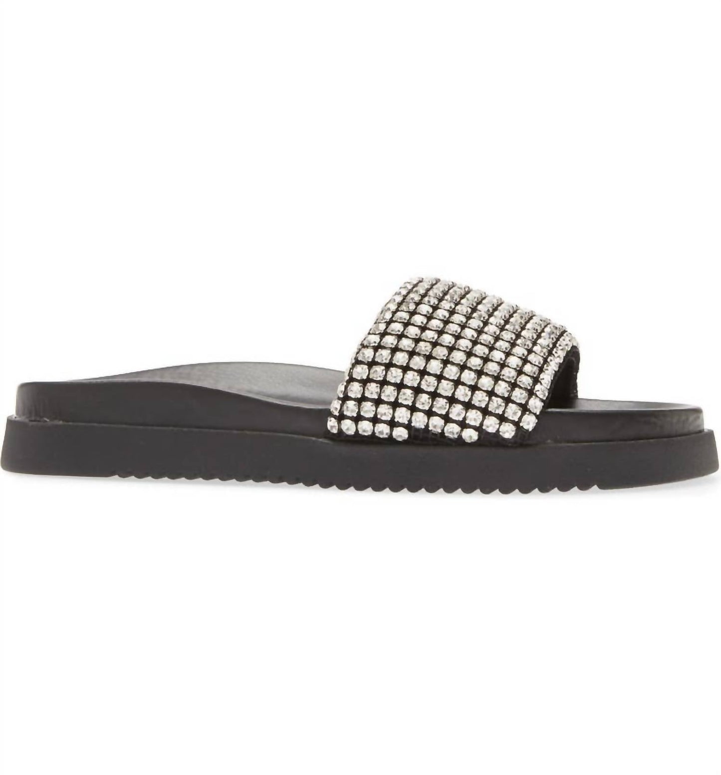Steve Madden - Women's Marren Rhinestone Pool Slide Sandals