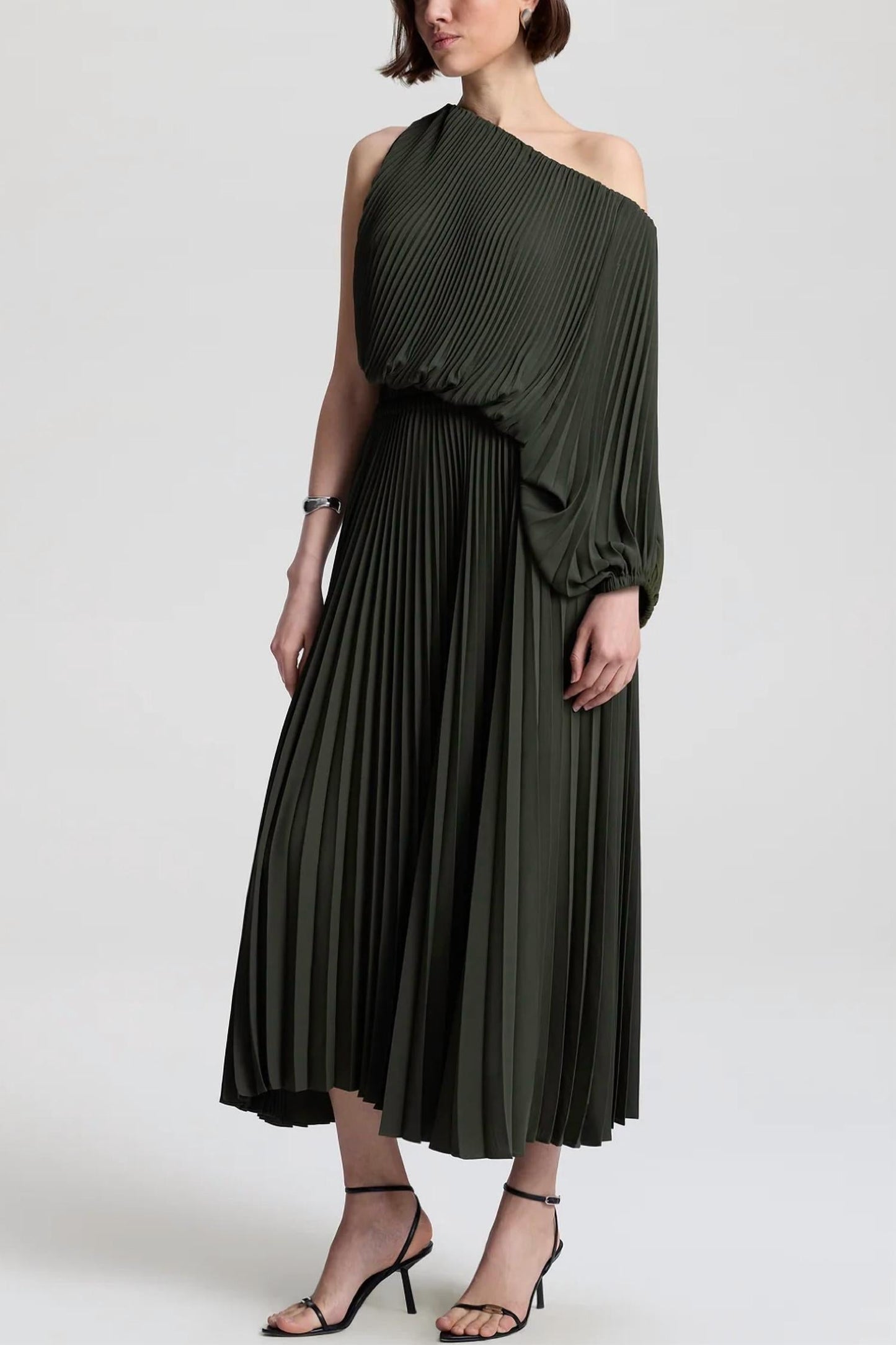 A.L.C. - Mara Georgette Pleated Midi Dress