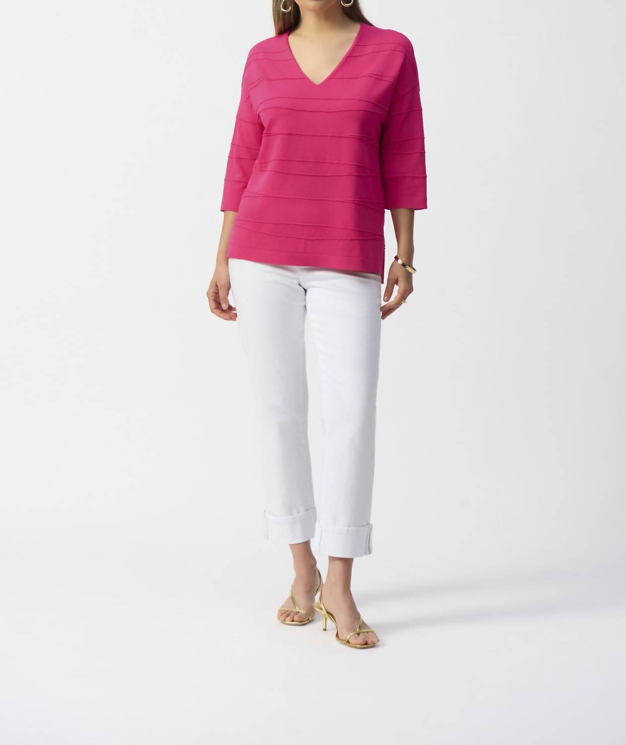 Joseph Ribkoff - Jacquard Sweater Knit Pullover