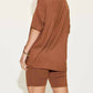 Basic Bae - V-neck T-shirt & Shorts Set