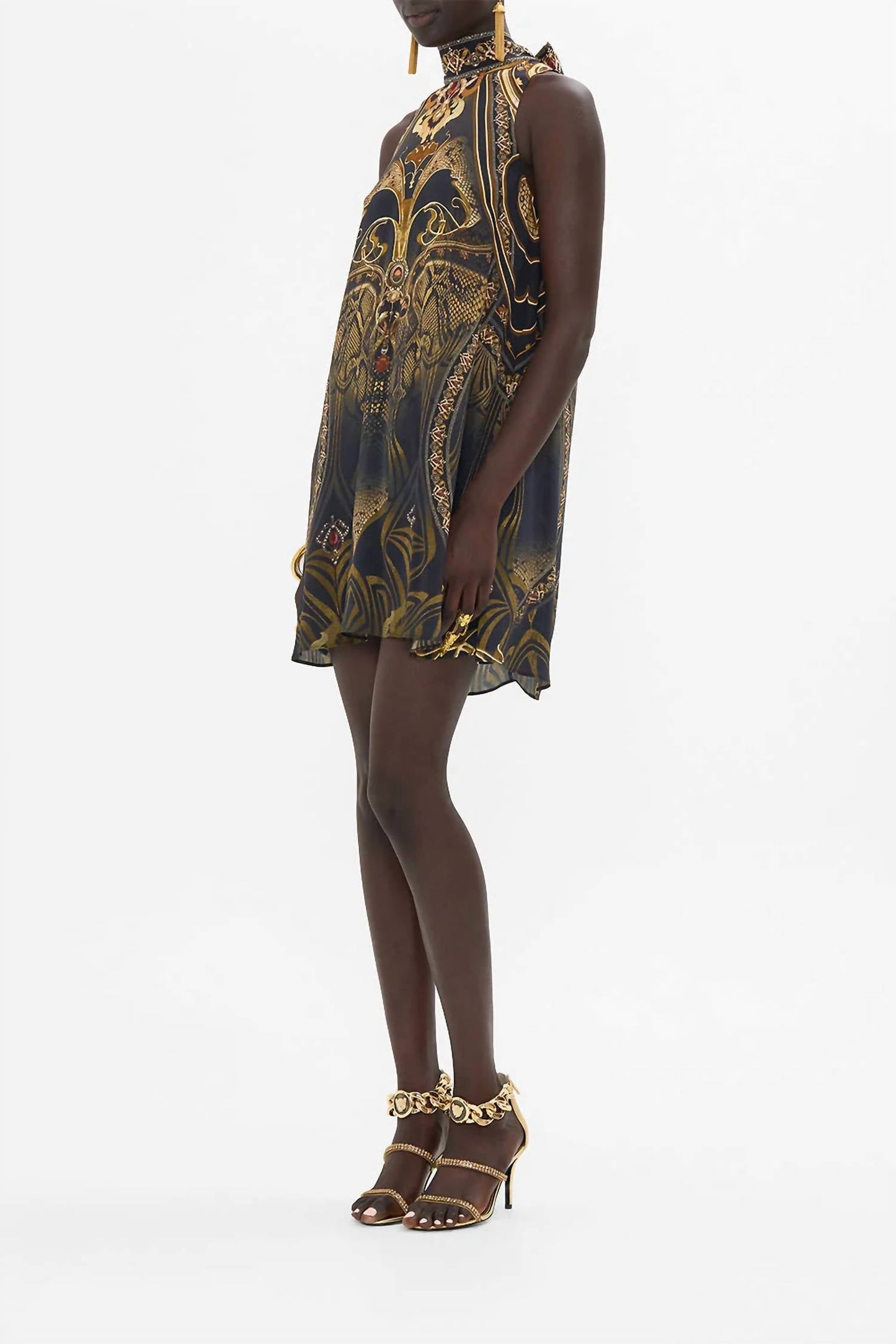 Camilla - Back Neck Tie Short Dress