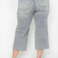 Judy Blue - Mid Rise Tummy Control Cropped Wide- Plus