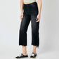 Judy Blue - Tara Ripped Raw Hem Crop Wide Leg Jeans