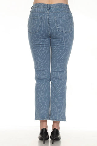 Joseph Ribkoff - Animal Pattern Straight Jeans