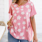 Blue Velvet - Star Patch Short Sleeve Top