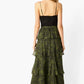 Cami Nyc - Gaia Metallic Chiffon Tiered Maxi Skirt