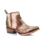 Corral - Women's Embroidered & Stud Round Toe Short Boot