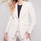Charlie B - Solid Ruched Back Blazer