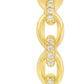 Allyanna Gifts - Women's Moissanite Oval Link Post Hoop Earrings