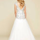 Mac Duggal - Cap Sleeve Ornate Illusion Trumpet Gown