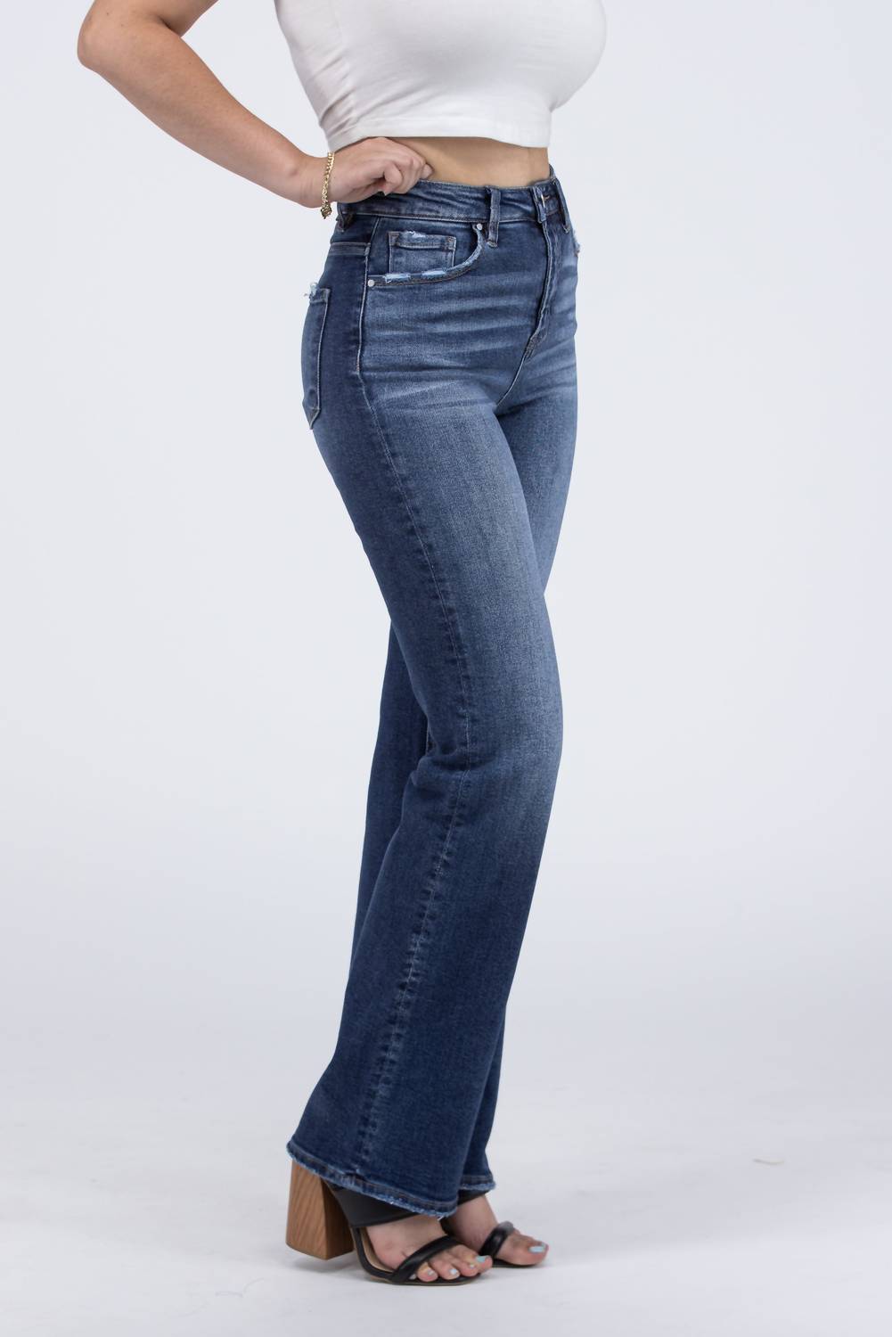 Risen - Blow My Mind High-Rise Straight Leg Denim Jeans