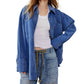 Free People - Baby Cord Buttondown Shirt Jacket