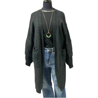 Deloache - Women's Fuzzy With Sparkle Detail Cardigan