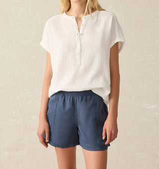 Faherty - Dream Cotton Gauze Desmond Top