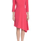 Donna Morgan - Three Quarter Sleeve Oblique Dress
