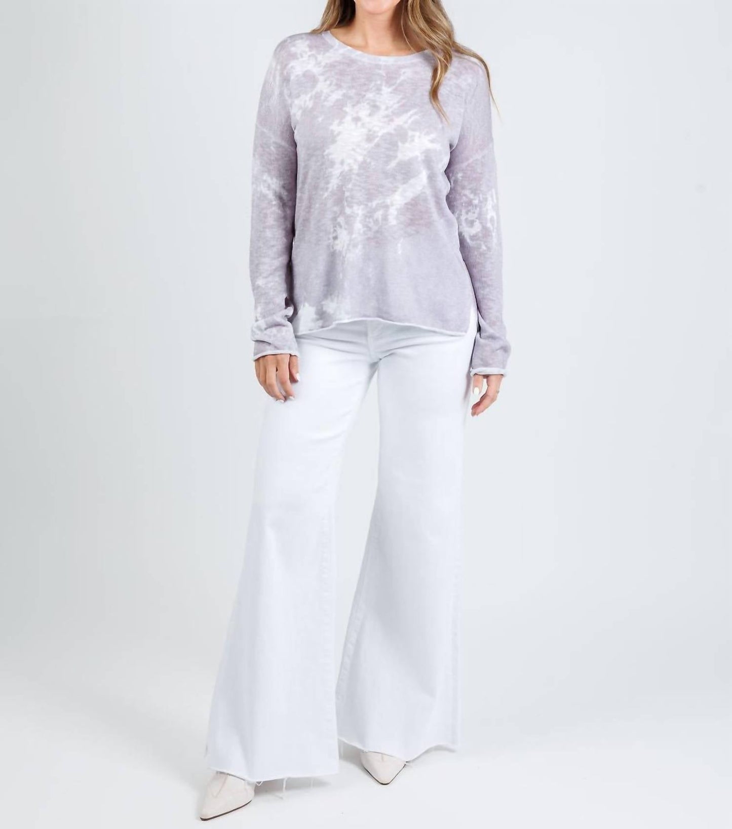 J. Society - Tie Dye Long Sleeve Crew Sweater