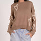 Elan - Rosen Hearts Crewneck Sweater