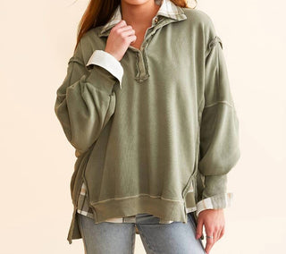 Free People - Camden Henley Sweatshirt