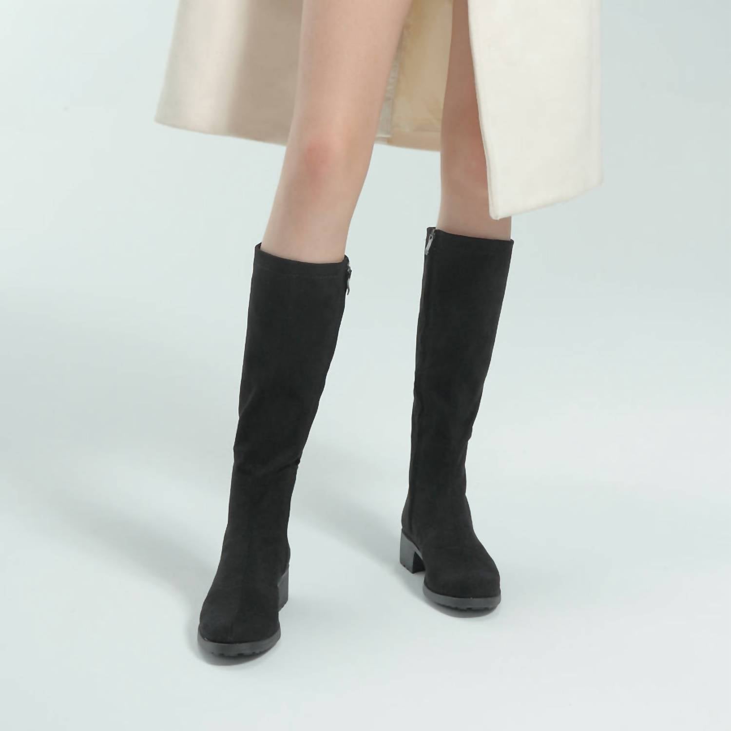 Bussola - Women's Alexis Suede Knee-high Boots