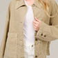 Aaron & Amber - Scalloped Hem Denim Jacket