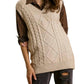 Umgee - Cable V-neck Sweater Vest