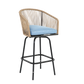 Outdoor Bar Stools Set of 4 with Armrests and Backrest
