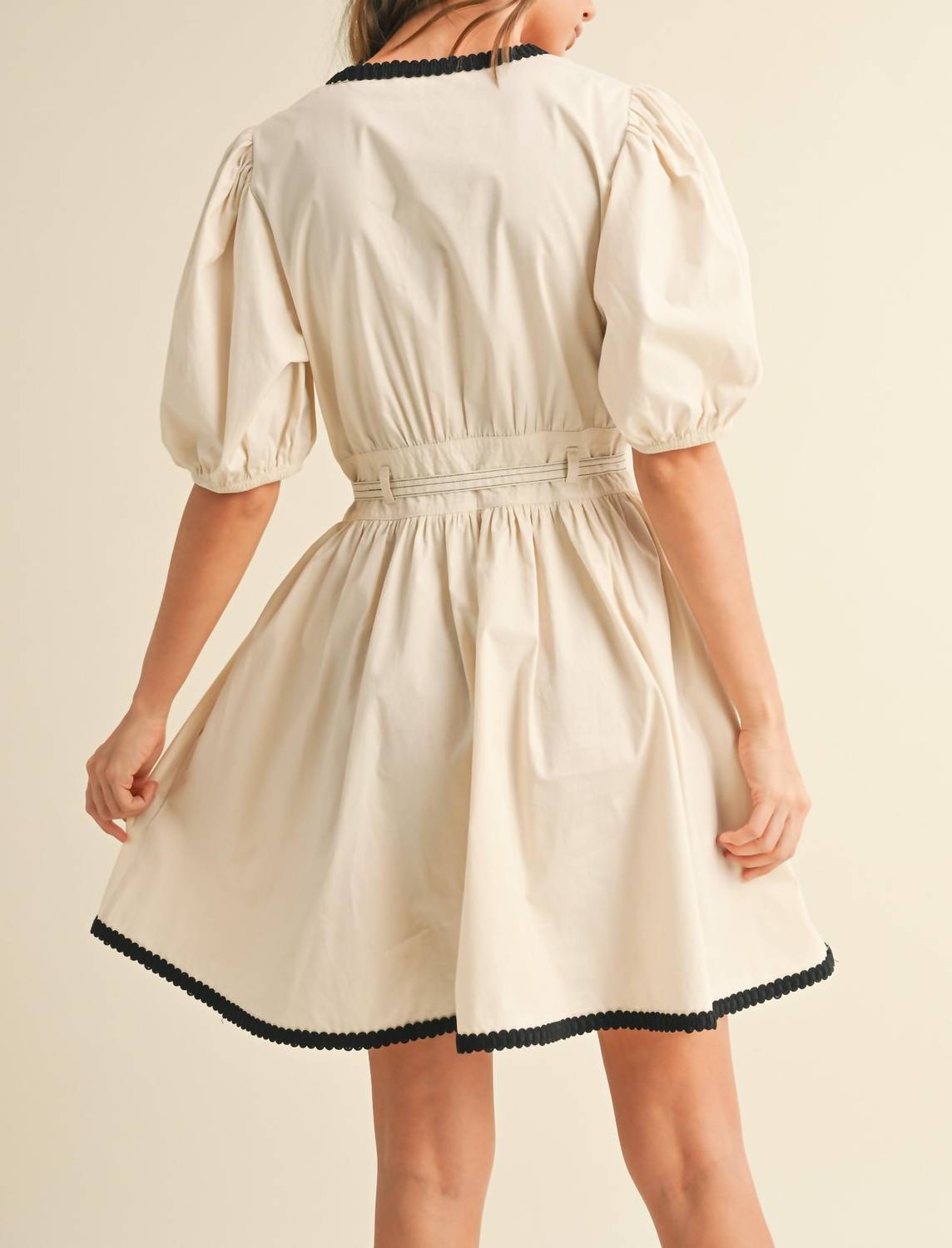 Klesis - Cream Noir Mini Dress