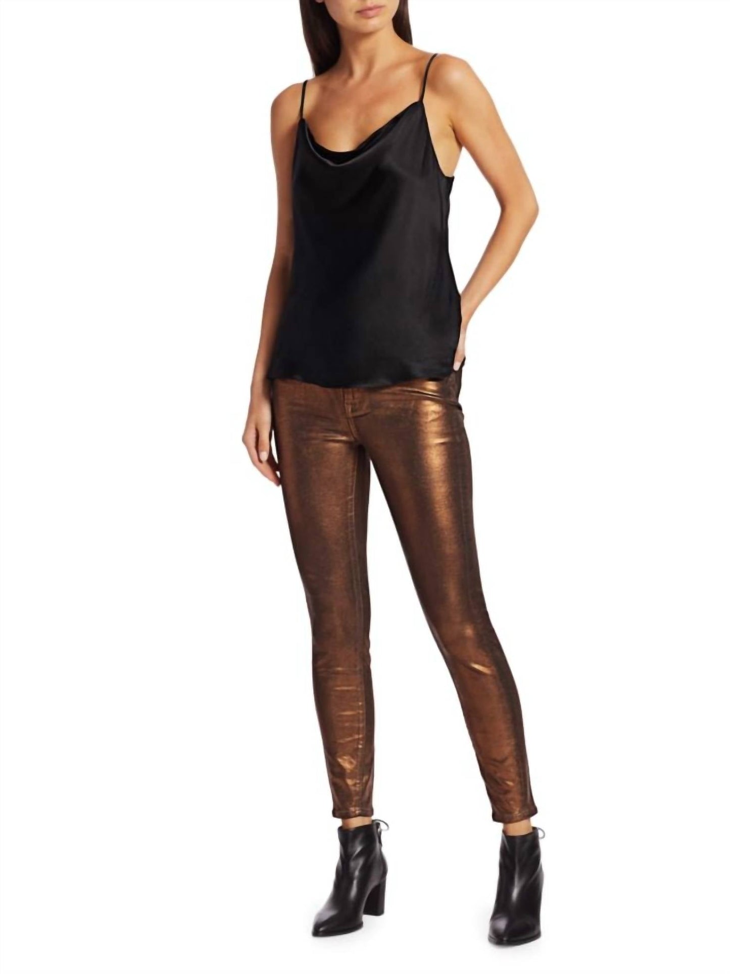 7 For All Mankind - Metallic Coated Jeans