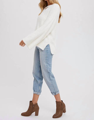 Bluivy - Callie Strappy Front Fuzzy Sweater