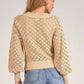 Elan - Brie V-neck Long Sleeve Sweater