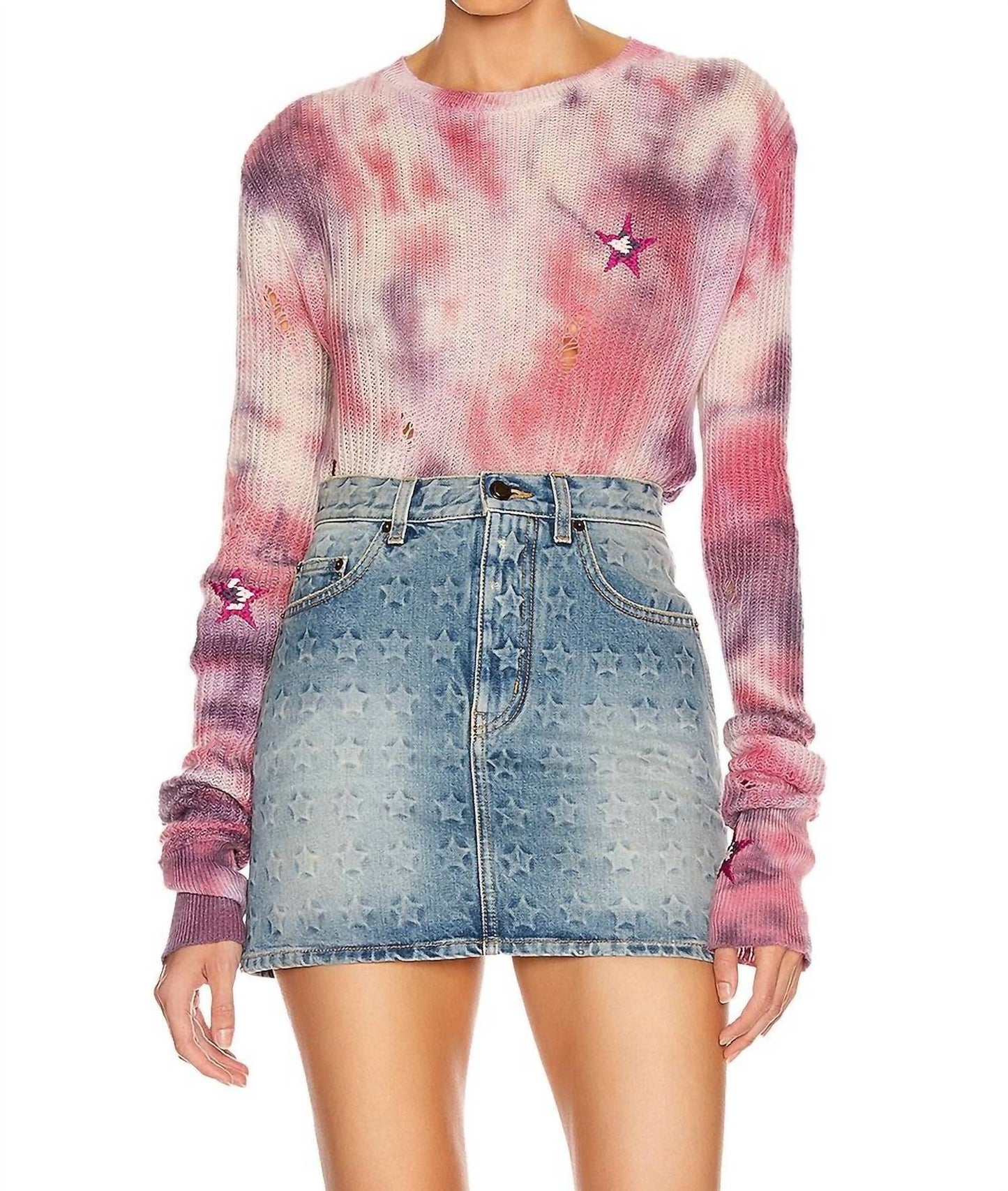Amiri - Tie Dye Stars Sweater