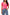 1.STATE Flutter Sleeve Rib Knit T-Shirt in Berry Pink, Size X-Small