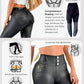 Siluets - Leather Look Shapewear Dress Pants – Butt Lift, Cellulite Control & Flawless Silhouette