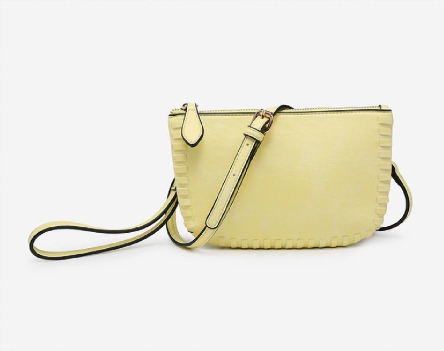 Jen & Co. - Bonnie Vegan Whipstitch Clutch/Crossbody Bag