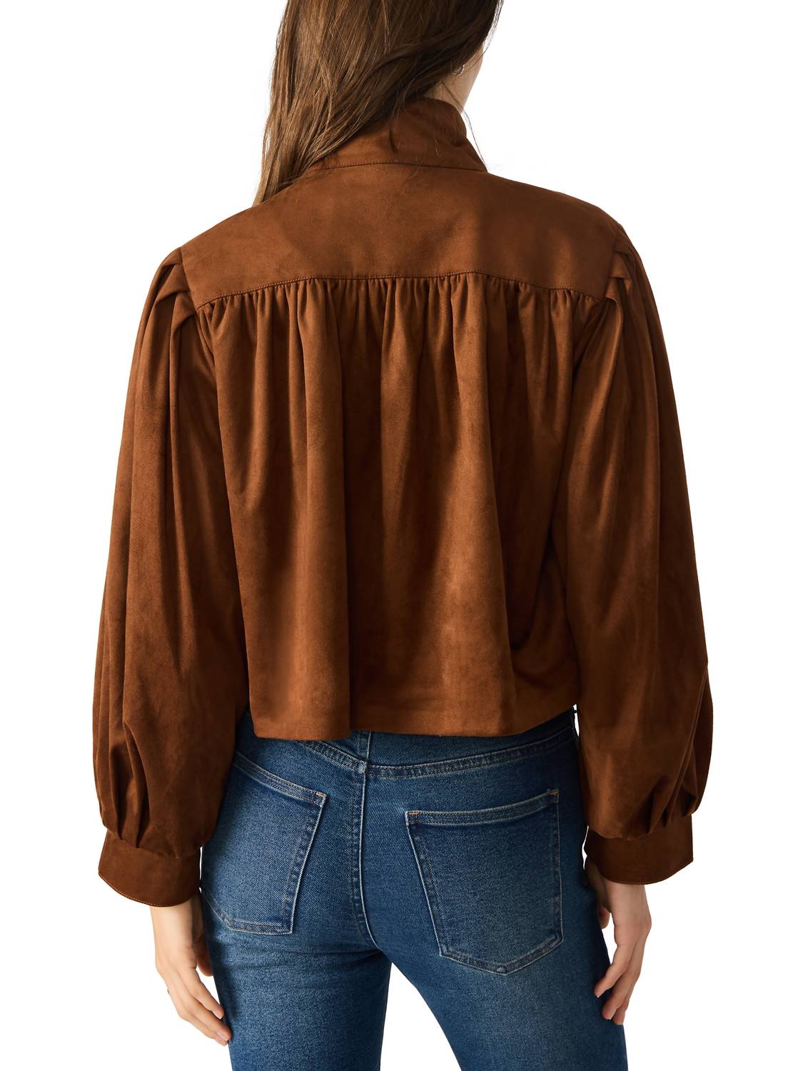Steve Madden - Dierdra High-collar Faux-suede Jacket
