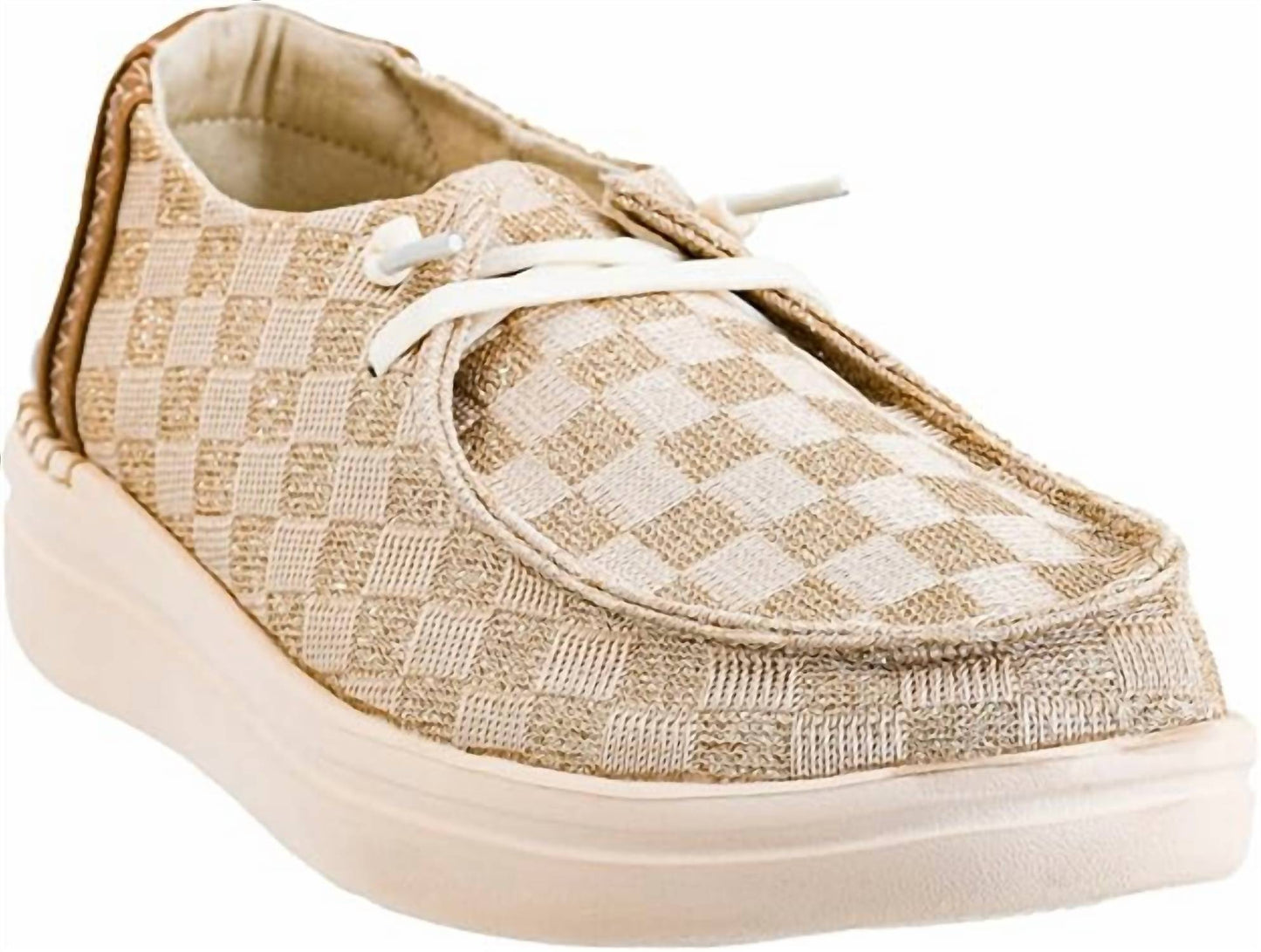 Corkys Footwear - Women's Kayak 2 Champagne Check Slip On Shoes