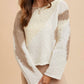 Anniewear - Color Block Chunky Sweater Top