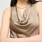 Joseph Ribkoff - Cowl Neck Sleeveless Satin Tank
