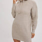 Bluivy - Delaney Chunky Waffle Hoodie Tunic Dress